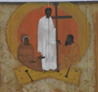 Zmartwychwstanie - Pierwsi Zbawieni - Adam i Ewa - Fragment Ołtarza - Kościół na Azorach