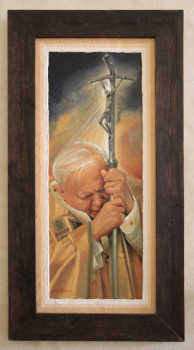 Św. Jan Paweł II - obraz w Bazylice Św. Rufina w Asyżu