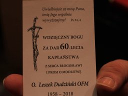 60 Rocznica Święceń Kapłańskich o. Leszka - Paweł Pajor