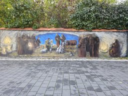 Mural - św. Franciszek